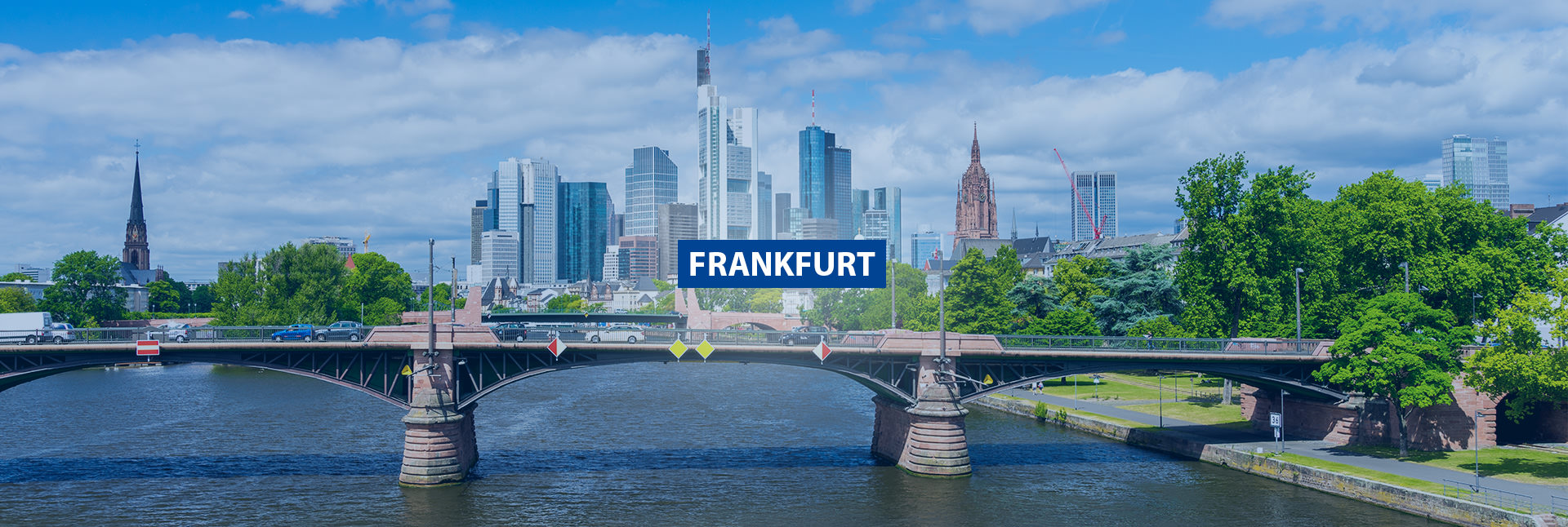 Skyline von Frankfurt.