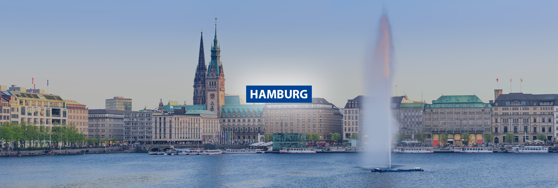 Blick auf Hamburg.