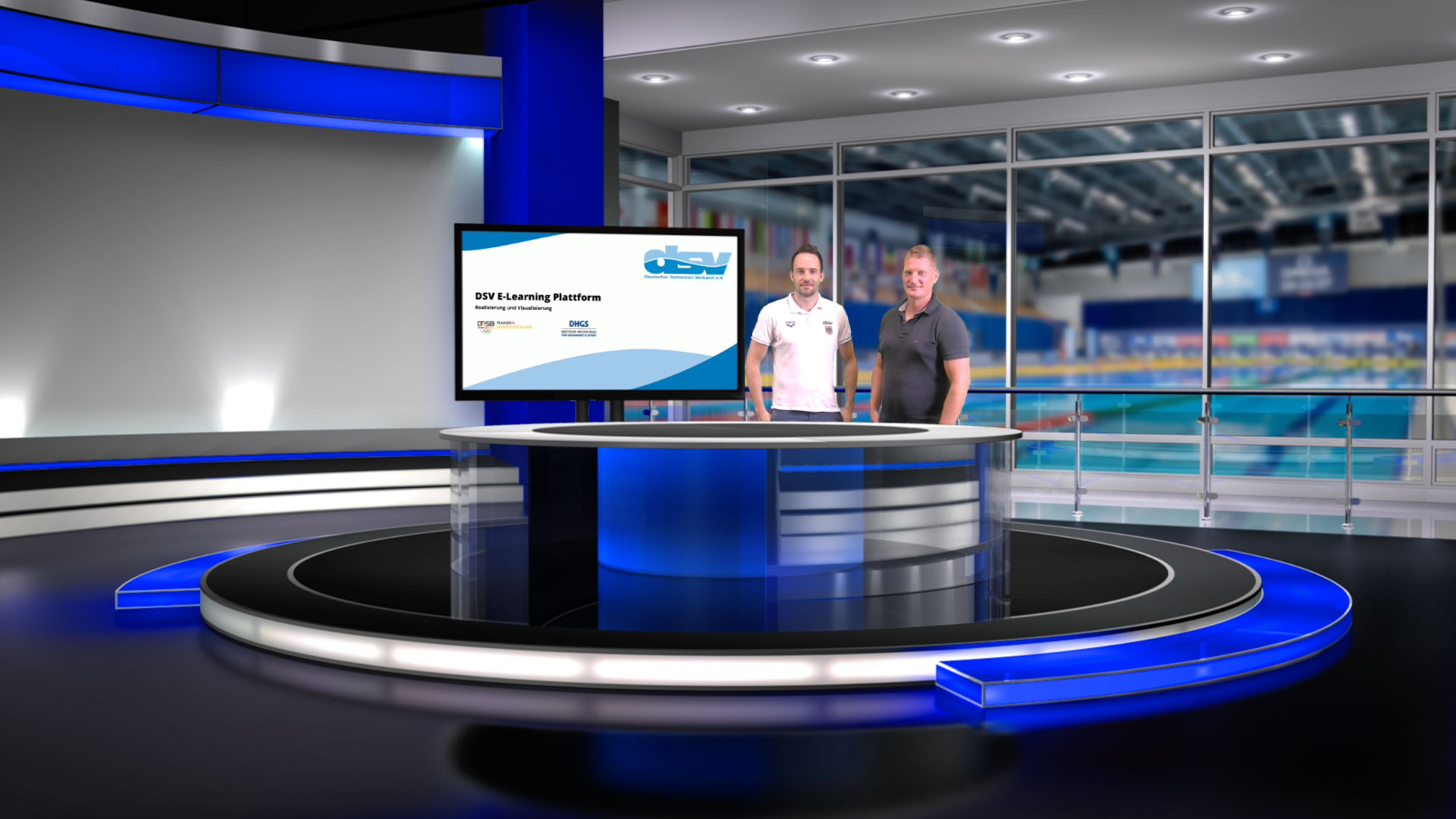 Matz Kunz, Bundestrainer des Deutschen Schwimm-Verbandes e.V. vor Ort bei der DHGS.