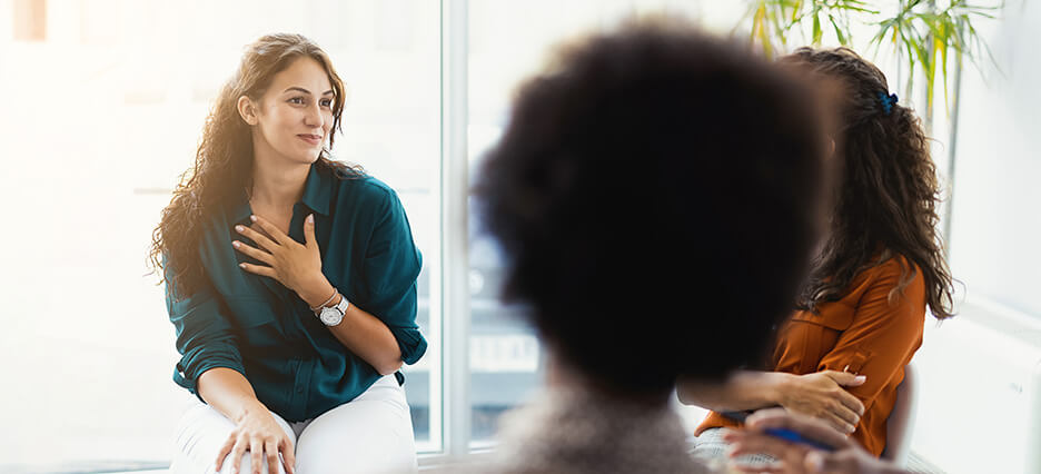 Therapiesitzung für Suchterkrankungen.