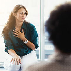 Therapiesitzung für Suchterkrankungen.