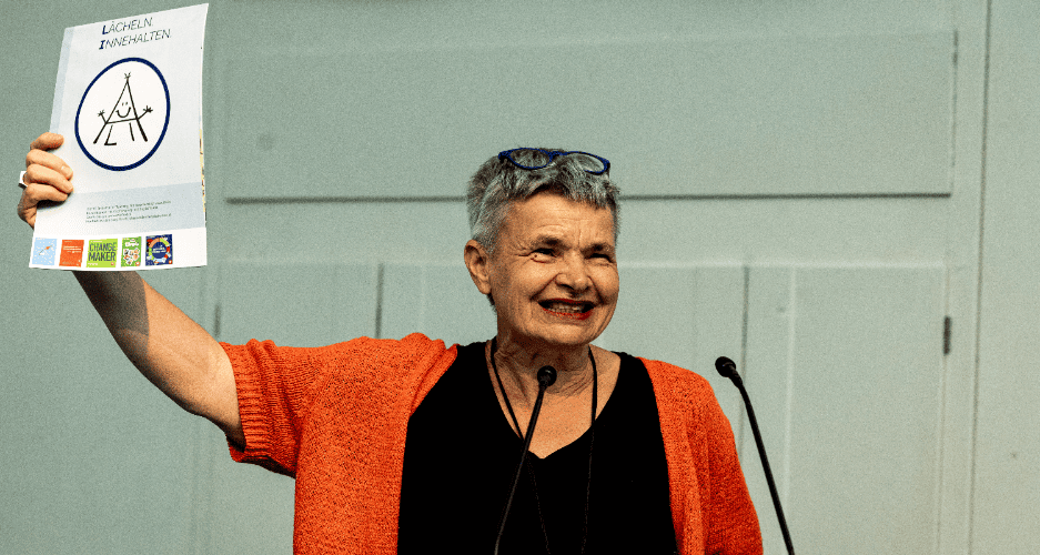 Eva Jambor bei ihrem Vortrag auf dem Stärkenfest an der Pädagogische Hochschule der Diözese Linz. Eva Jambor bei ihrem Vortrag auf dem Stärkenfest an der Pädagogische Hochschule der Diözese Linz.